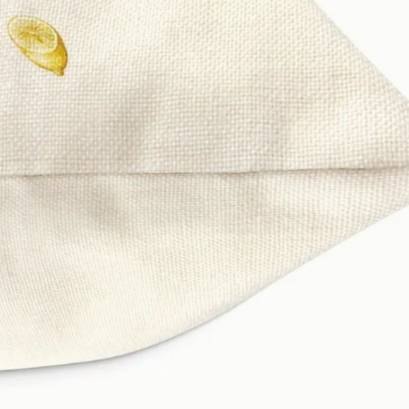 NEW LEMON HOME SWEET HOME LINEN DECORATIVE HOME DECOR PILLOW COVER 17.7" X 17.7" - Picture 4 of 4